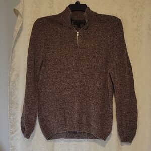 ASOS Men's Brown Zip-Up Sweater